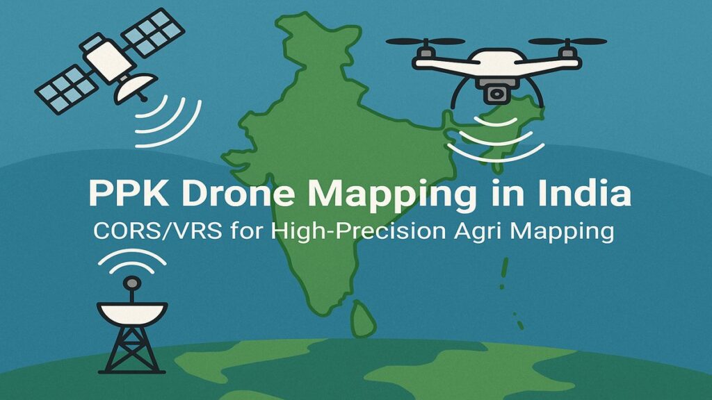 PPK Drone Mapping in India: Using CORS/VRS Data for High-Precision Results
