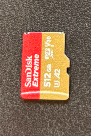 High-speed SD card inserted in the DJI Mavic 3M drone