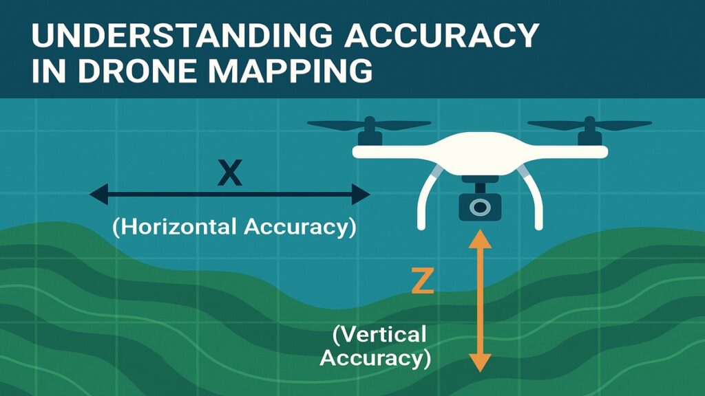 Understanding accuracy in drone mapping — relative vs absolute positioning